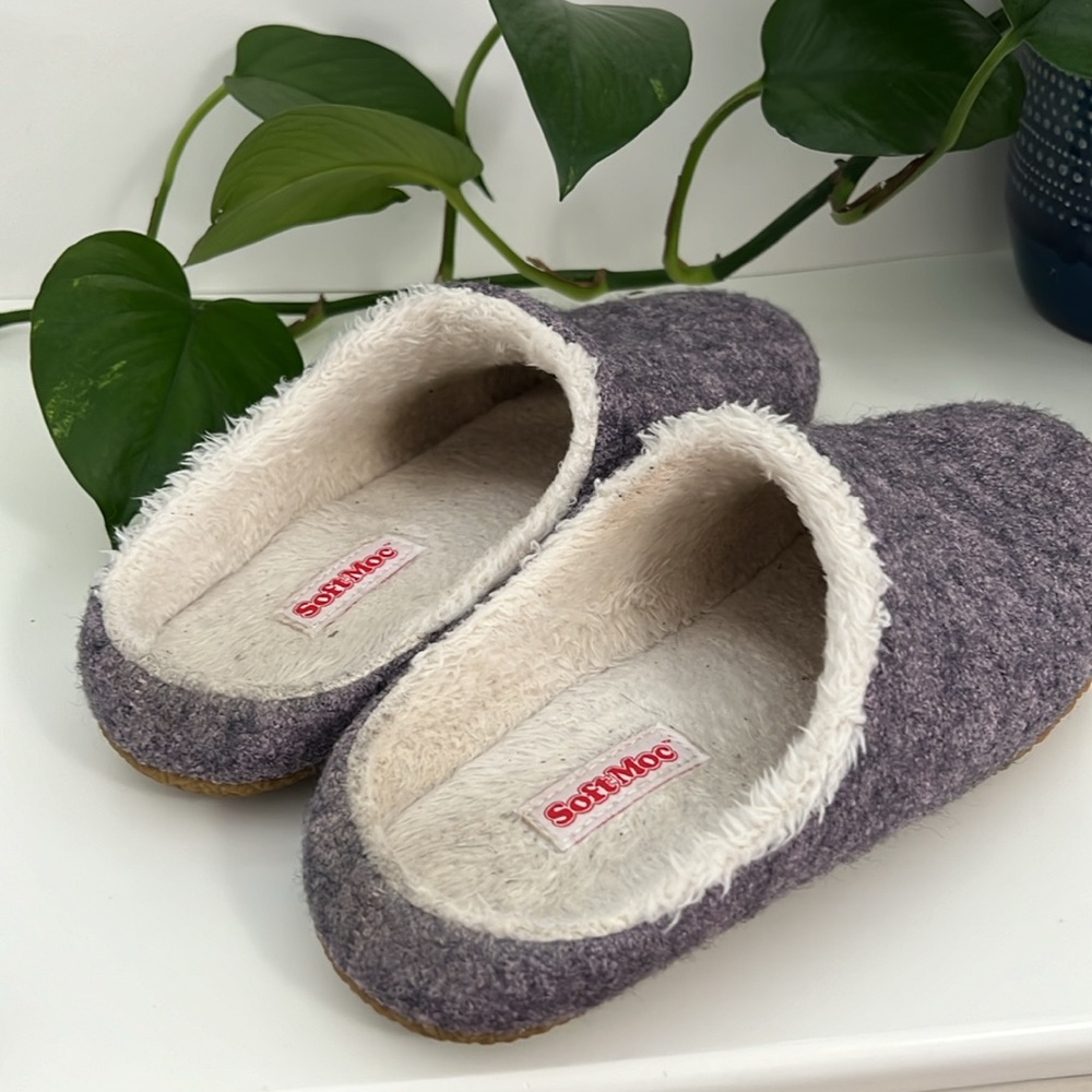 Softmoc Saturn 3 Purple Wool Slippers - Picture 12 of 12
